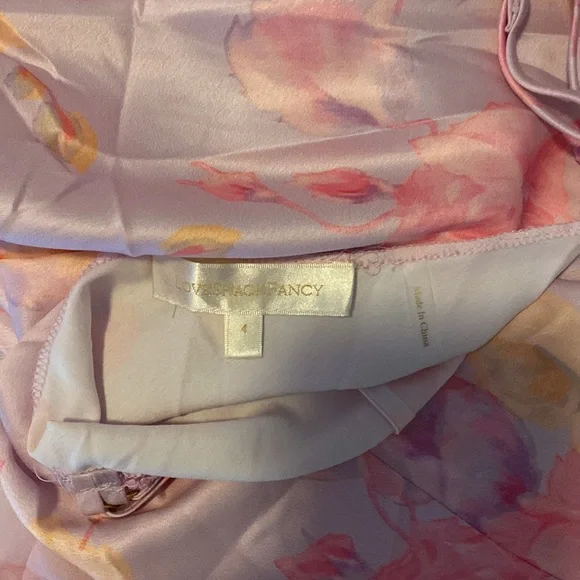 LoveShackFancy Pink Floral Lace-Trim Maxi Dress - Picture 5 of 5